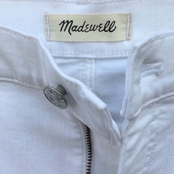 Madewell Denim - Madewell 9” High rise skinny white denim 27